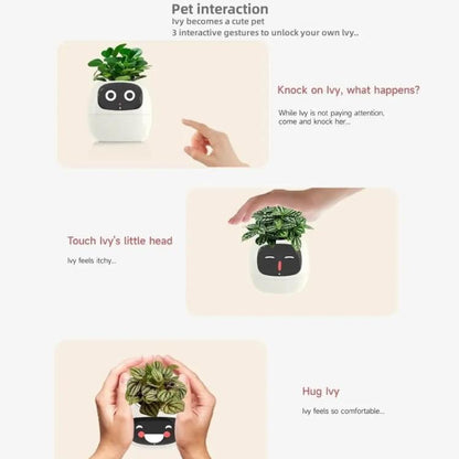 Smart Plant Pot With Multi-Sensors WiFi Plant Monitor With 2-Inch Screen Compatible With Mi/Tuya Home Ecosystem(Purple) by bashfashion