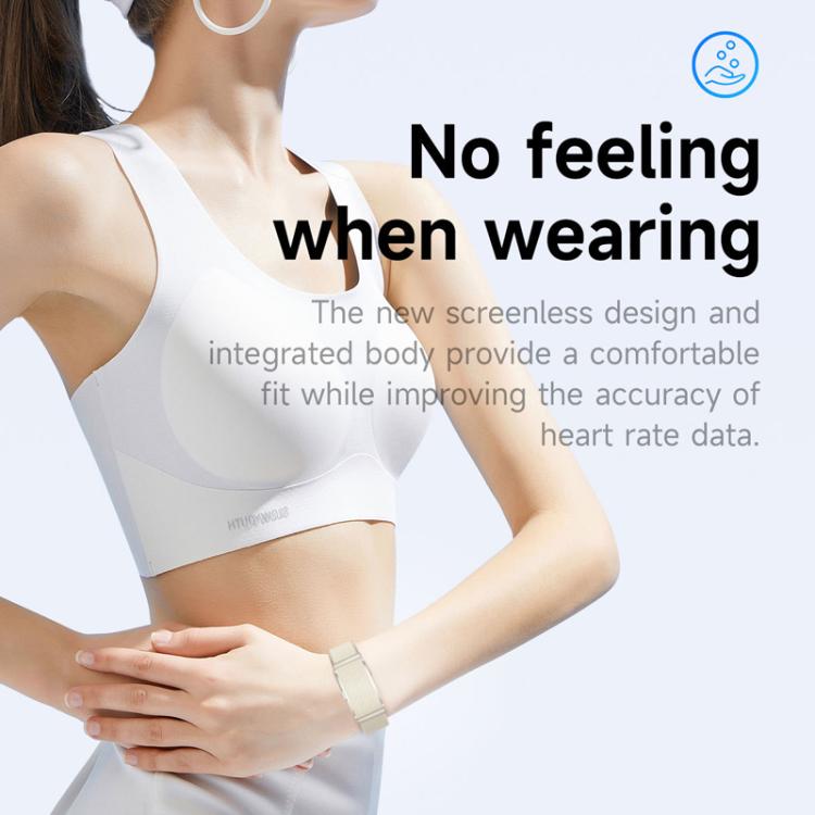 Dual PD Real-Time Heart Rate Blood Oxygen Real-Time Sleep Exercise Health Bracelet(Black) by bashfashion