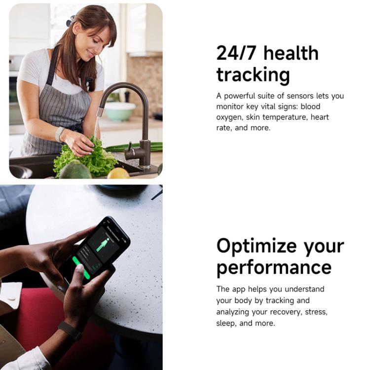 Dual PD Real-Time Heart Rate Blood Oxygen Real-Time Sleep Exercise Health Bracelet(Black) by bashfashion