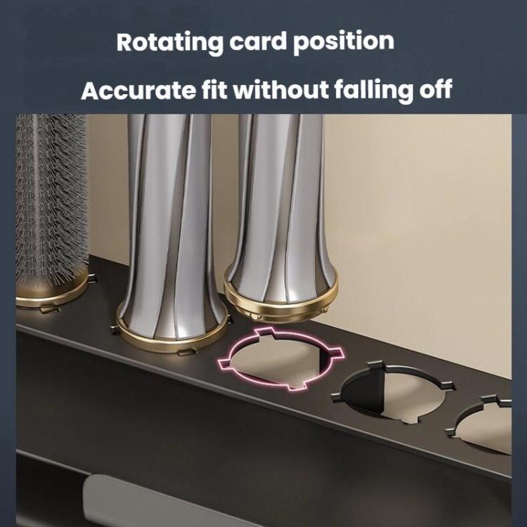 For Dyson Multi-Function Curling Iron Punch-Free Hair Dryer Storage Stand(Black For HS01/05) by bashfashion