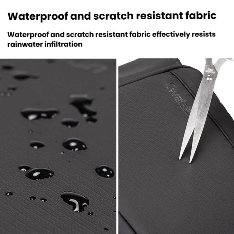 Cwatcun D198 Small Expandable Single Shoulder Camera Bag Waterproof Multi-Function Camera Bag(Black) by Cwatcun