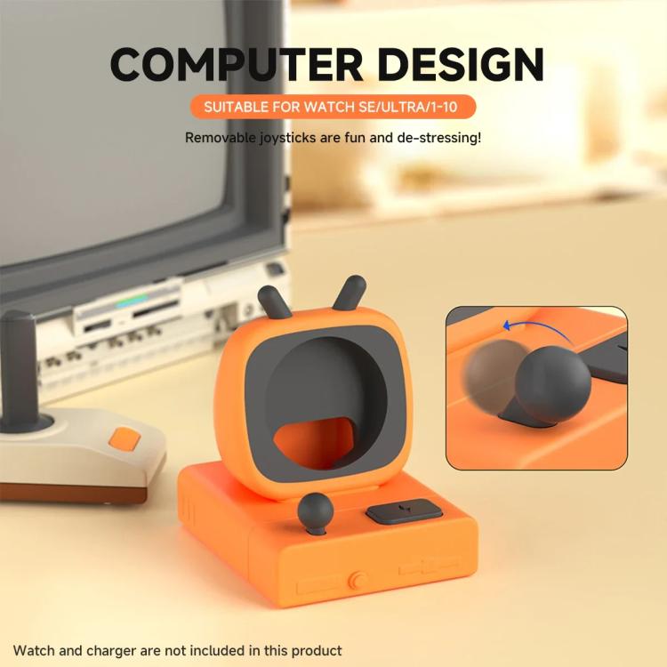 For Apple Watch Desktop Stand Silicone Base, Without Charger(Light Gray) by bashfashion