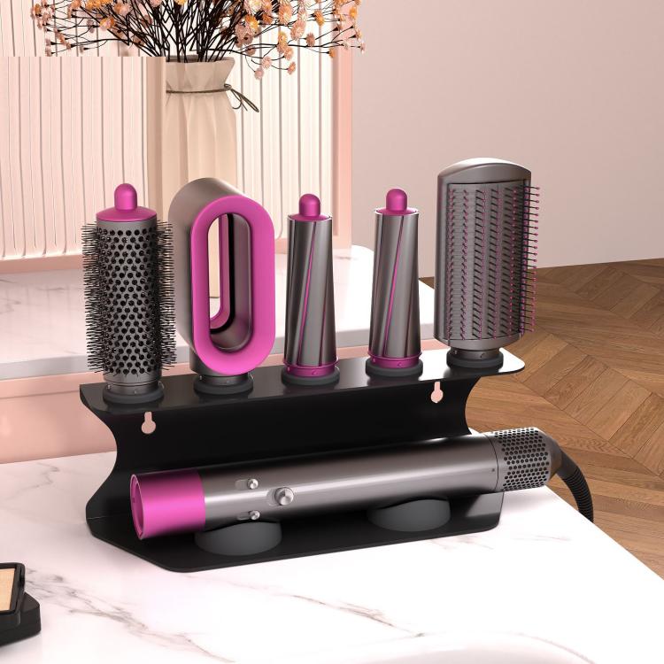 For Dyson Curling Irons Punch-free Storage Hair Dryer Storage Racks(Black) by bashfashion