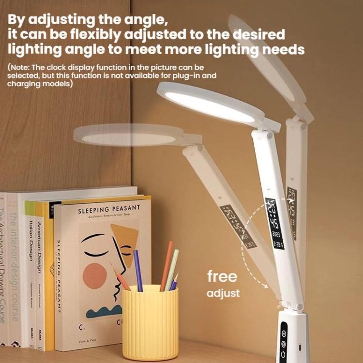 LED Desk Lamp Children Study Reading Eye-Protecting Bedside Light, Specification: Rechargeable by bashfashion