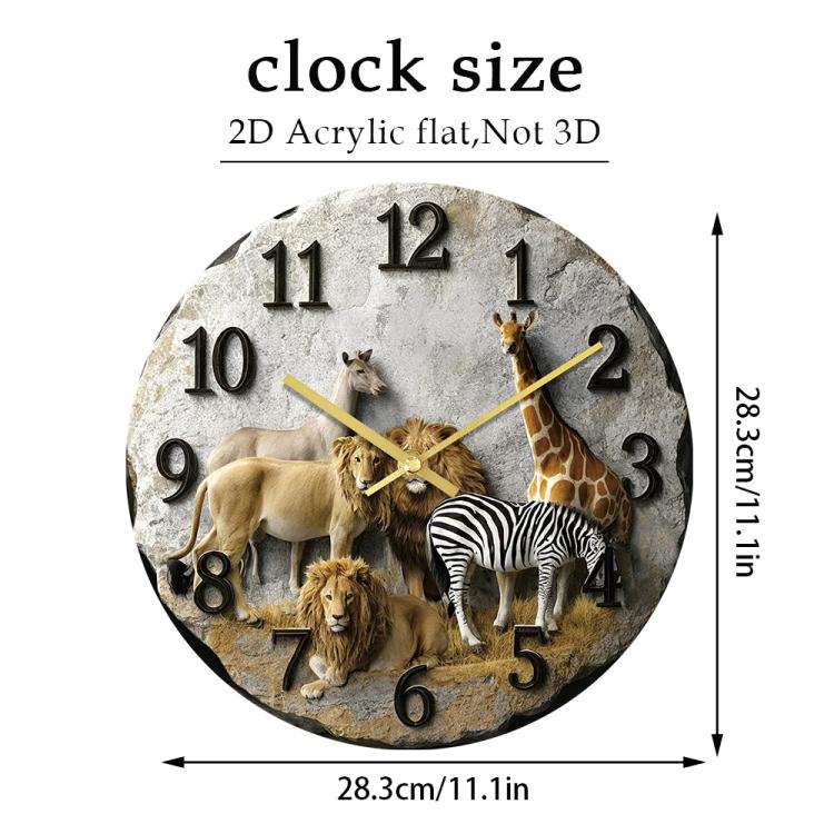 11 inch 3D Visual Living Room Decorative Wall Clock(APC134) by bashfashion