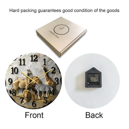 11 inch 3D Visual Living Room Decorative Wall Clock(APC134) by bashfashion