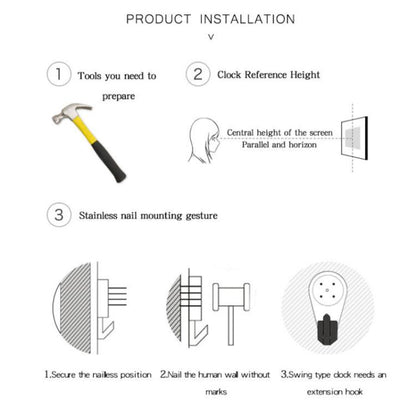 11 inch Elephant 3D Stereoscopic Living Room Decorative Silent Wall Clock(APC103) by bashfashion