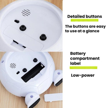 Bo Sheng GH217 Ball Shape Alarm Clock Kids Bedside Silent Scanning Clock(White) by Bo Sheng