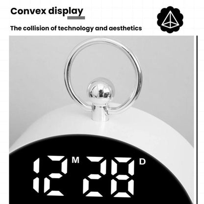 LED Multi-Function Digital Clock Student Desktop Digital Timepiece Plug-in Alarm Clock(Blue) by bashfashion