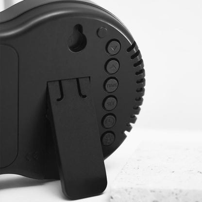 Living Room Digital Wall Clock LED Electronic Clock With Light Multi-Function Remote Control Alarm Clock(Green Light) by bashfashion