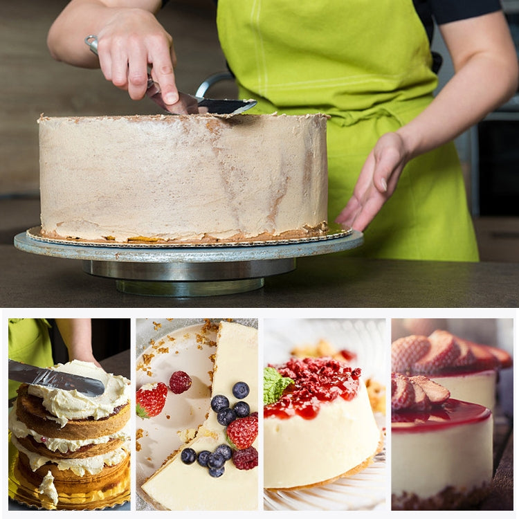 Stainless Steel Cream Spatula Stainless Steel Bell Knife Cake Spatula Baking Scraper Baking Tools(6-Inch Curved Knife) by bashfashion