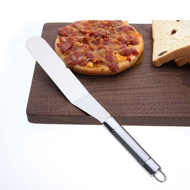 Stainless Steel Cream Spatula Stainless Steel Bell Knife Cake Spatula Baking Scraper Baking Tools(12-Inch Curved Knife) by bashfashion