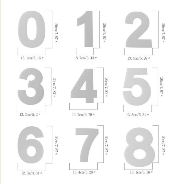 2 PCS Numbers Cake Mold Cake Decorating Tools(0#58148) by bashfashion