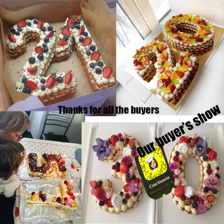 2 PCS Numbers Cake Mold Cake Decorating Tools(5#58153) by bashfashion