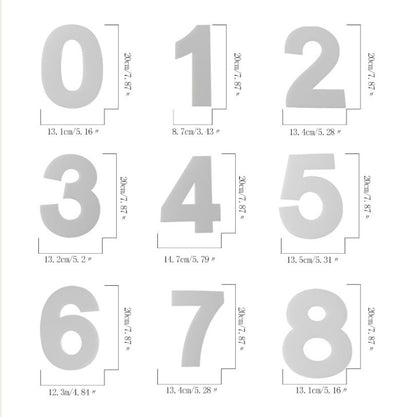 2 PCS Numbers Cake Mold Cake Decorating Tools(6#58154) by bashfashion