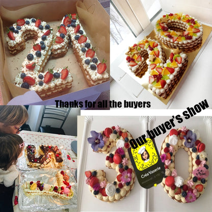 2 PCS Numbers Cake Mold Cake Decorating Tools(8#58156) by bashfashion