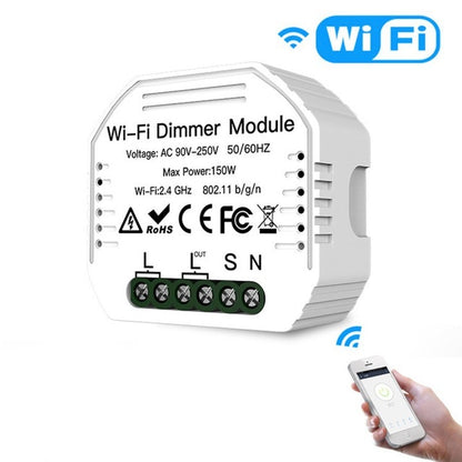 Concealed Wifi Smart Switch Dimmer Switch And Traditional Switch Dual Control Smart Switch by bashfashion