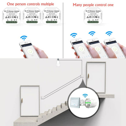 Concealed Wifi Smart Switch Dimmer Switch And Traditional Switch Dual Control Smart Switch by bashfashion