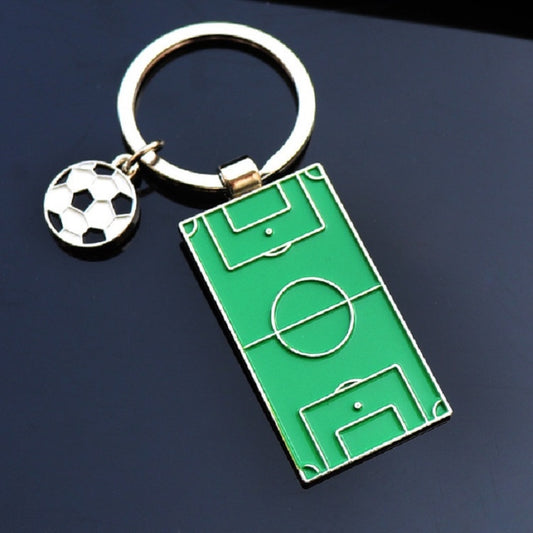 2 PCS Creative Football Gift Pendant Metal Football Shoe Keychain, Style:Football Stadiums by bashfashion