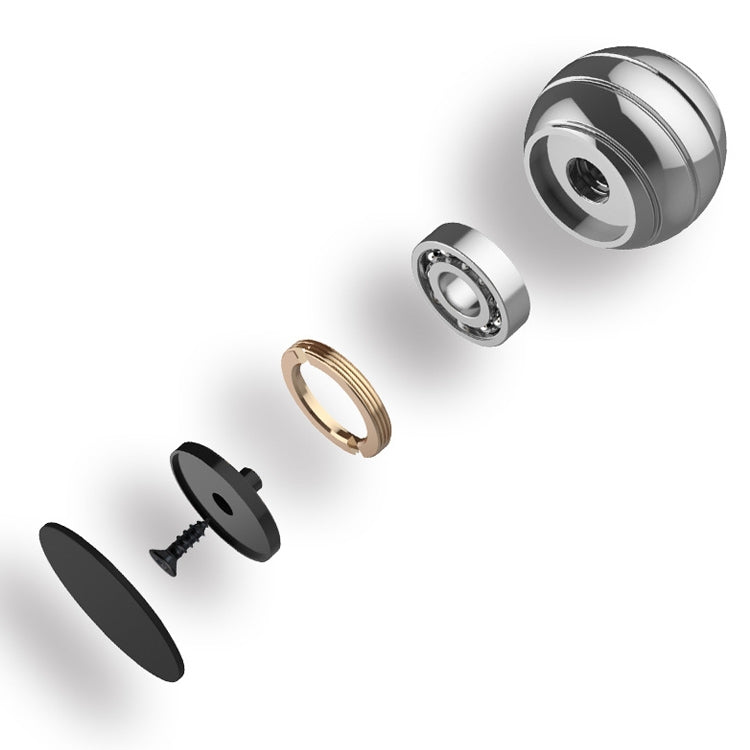 Fully Disassembled Rotating Tabletop Ball Decompression Gyroscope Tabletop Toy, Specification:Diameter 45mm(Gold) by bashfashion