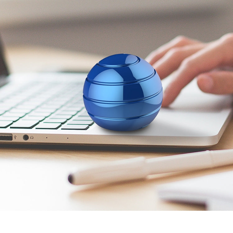 Fully Disassembled Rotating Tabletop Ball Decompression Gyroscope Tabletop Toy, Specification:Diameter 45mm(Gold) by bashfashion