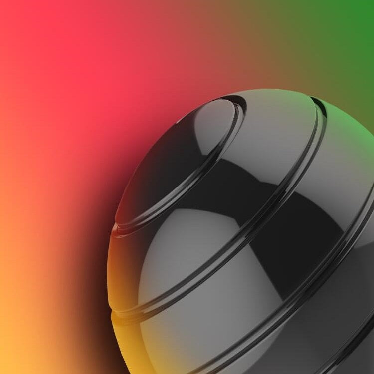 Fully Disassembled Rotating Tabletop Ball Decompression Gyroscope Tabletop Toy, Specification:Diameter 45mm(Gold) by bashfashion