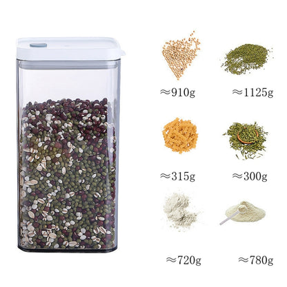 Household Coarse Grain Transparent Sealed Jar Food Grade Storage Jar Dried Fruit Snack Storage Jar with Lid, Capacity:700ml by bashfashion