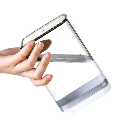 Household Coarse Grain Transparent Sealed Jar Food Grade Storage Jar Dried Fruit Snack Storage Jar with Lid, Capacity:700ml by bashfashion