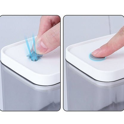 Household Coarse Grain Transparent Sealed Jar Food Grade Storage Jar Dried Fruit Snack Storage Jar with Lid, Capacity:1500ml by bashfashion