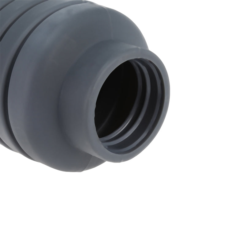 Portable Silicone Water Bottle Retractable Folding Coffee Bottle Outdoor Travel Drinking Sport Drink Kettle,Capacity:500ml(Blue) by bashfashion