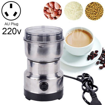 Multi-functional Coffee Grinder Stainless Electric Bean Grinder Herbal Medicine Grinding Machine, AU Plug by bashfashion