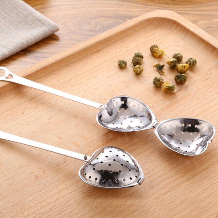 2 PCS Stainless Steel Practical Heart Shape Tea Infuser Spoon Strainer by bashfashion