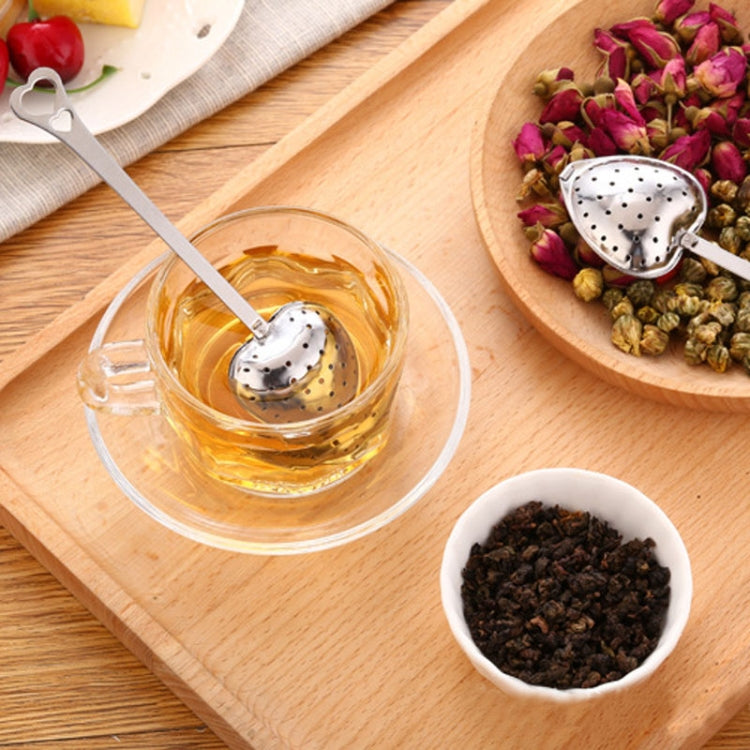 2 PCS Stainless Steel Practical Heart Shape Tea Infuser Spoon Strainer by bashfashion