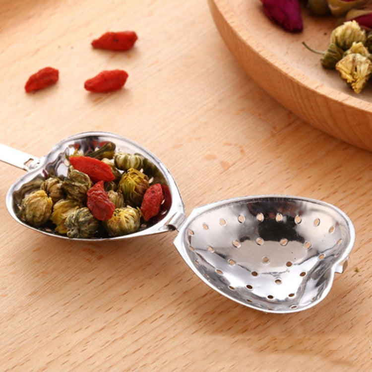 2 PCS Stainless Steel Practical Heart Shape Tea Infuser Spoon Strainer by bashfashion