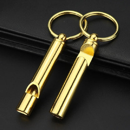2 PCS Metal Whistle Bottle Opener Keychain Creative Multifunctional Key Ring Pendant, Color:Gold by bashfashion