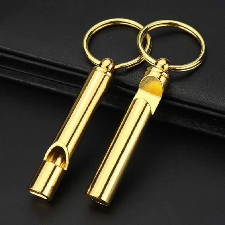 2 PCS Metal Whistle Bottle Opener Keychain Creative Multifunctional Key Ring Pendant, Color:Gold by bashfashion