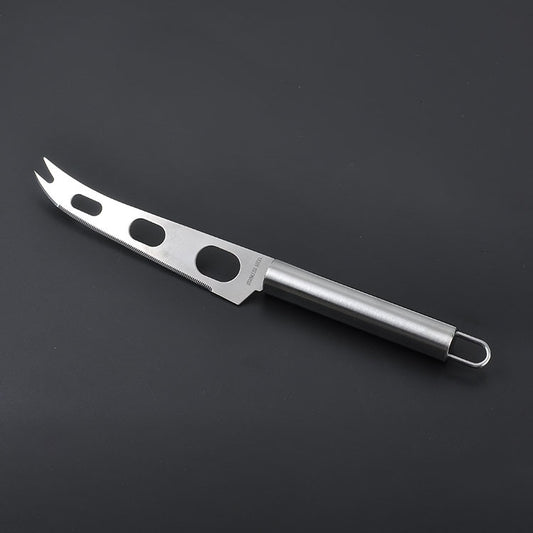 Stainless Steel Cheese Knife With Fork Tip Cheese Butter Knife Slicer Butter Pizza Cutter by bashfashion