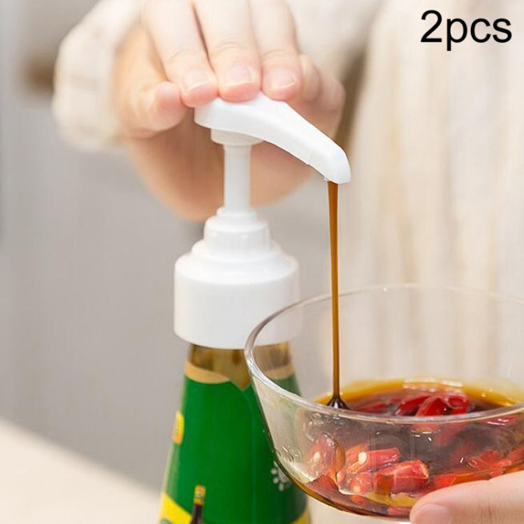 2pcs Household Fuel Consumption Quantitative Bottle Press Type Nozzle Pump Head(White) by bashfashion