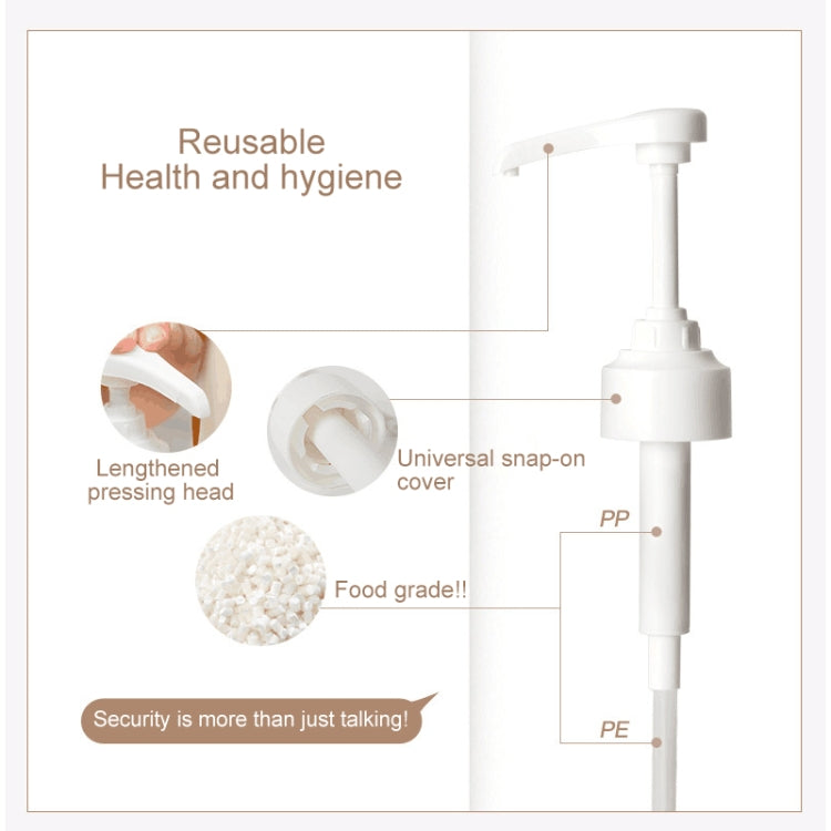2pcs Household Fuel Consumption Quantitative Bottle Press Type Nozzle Pump Head(White) by bashfashion