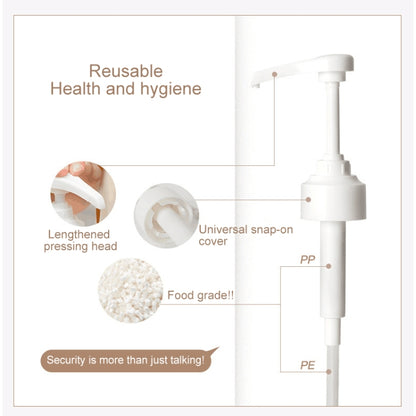 2pcs Household Fuel Consumption Quantitative Bottle Press Type Nozzle Pump Head(White) by bashfashion