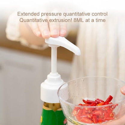 2pcs Household Fuel Consumption Quantitative Bottle Press Type Nozzle Pump Head(White) by bashfashion