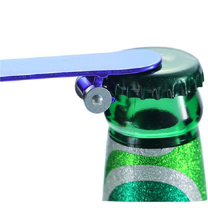 Scooter Beer Bottle Opener with Keychain Pendant Multifunctional Small Toy, Color:Black by bashfashion