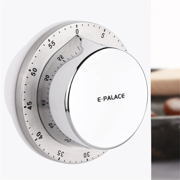 E-PALACE Magnet Timer Kitchen Stainless Steel Timer Creative Alarm Clock Mechanical Reminder Countdown Pomodoro by bashfashion