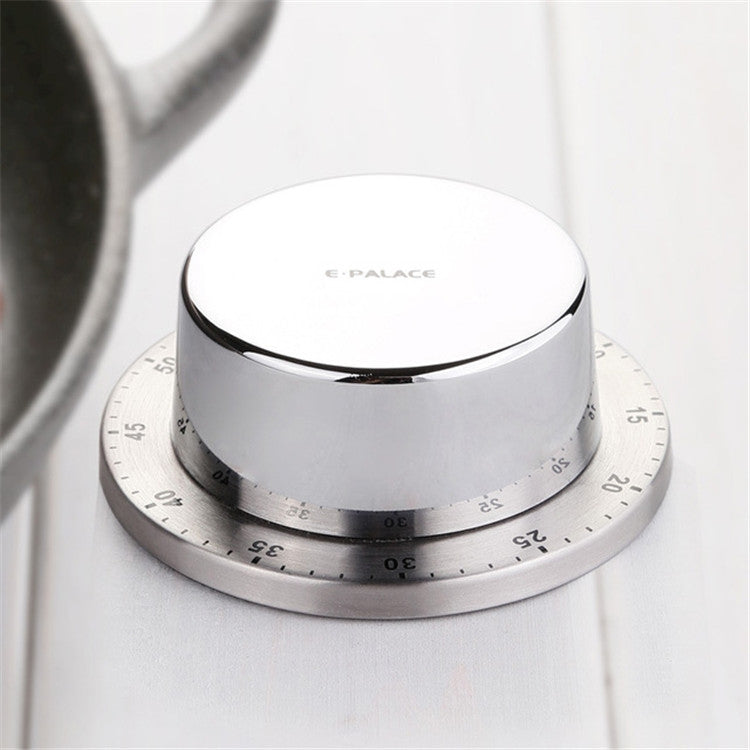 E-PALACE Magnet Timer Kitchen Stainless Steel Timer Creative Alarm Clock Mechanical Reminder Countdown Pomodoro by bashfashion