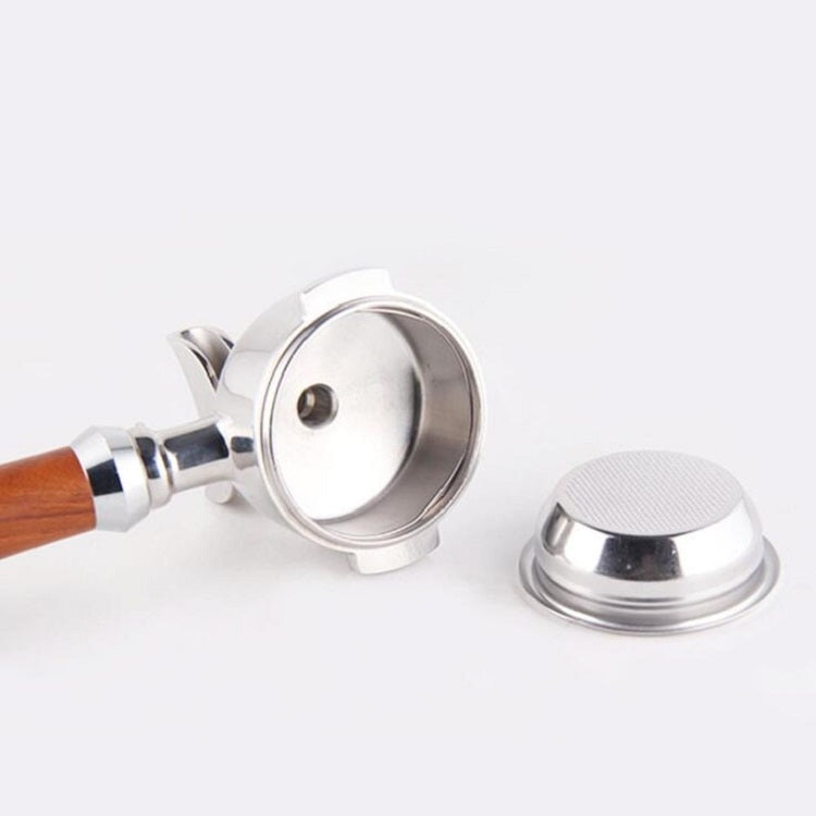 Semi-automatic Coffee Machine Stainless Steel Powder Bowl Brewing Head Filter Bottomless Handle Filter, Specification:Single Cup, Size:58mm Universal by bashfashion
