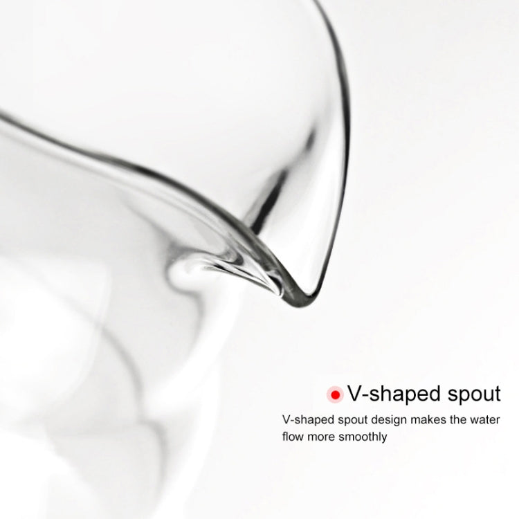 Heat-resistant Hand-made Coffee Glass Pot Cloud Coffee Sharing Pot, Specification:450ml Glass Pot by bashfashion