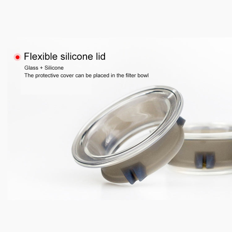 Heat-resistant Hand-made Coffee Glass Pot Cloud Coffee Sharing Pot, Specification:450ml Glass Pot by bashfashion