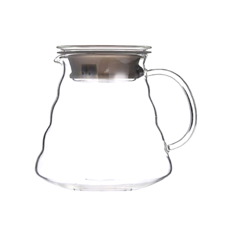 Heat-resistant Hand-made Coffee Glass Pot Cloud Coffee Sharing Pot, Specification:600ml Glass Pot by bashfashion
