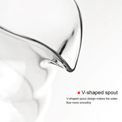 Heat-resistant Hand-made Coffee Glass Pot Cloud Coffee Sharing Pot, Specification:600ml Glass Pot by bashfashion