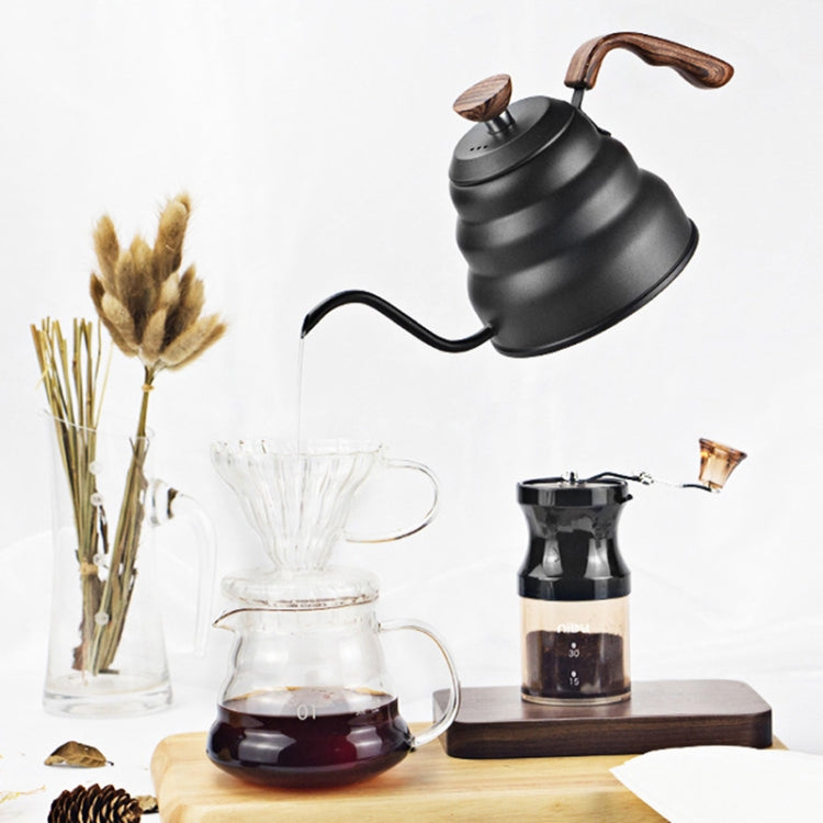 Heat-resistant Hand-made Coffee Glass Pot Cloud Coffee Sharing Pot, Specification:600ml Integrated Glass Filter Cup by bashfashion